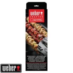 Weber Set De 6 Brochettes Avec Supports Pour Rôtissoire Crafted -Ustensiles De Cuisine Boutique 110001 4 1 Set de 6 brochettes avec supports pour rotissoire Crafted Weber