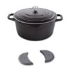Lot Cocotte Légère Ronde En Fonte D'aluminium 28 Cm Et Deux Maniques En Silicone -Ustensiles De Cuisine Boutique 113006 0 1 Lot cocotte legere ronde en fonte d aluminium 28 cm et deux maniques en silicone Mathon