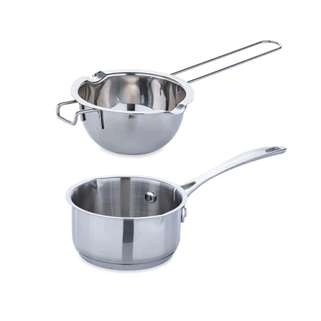 Lot Petite Casserole Inox 12 Cm Et Bol Bain-marie Inox 14 Cm Avec Poignée Longue 3 Lot Petite Casserole Inox 12 Cm Et Bol Bain-marie Inox 14 Cm Avec Poignée Longue
