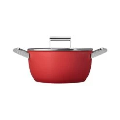 Smeg Faitout Bas Aluminium Antiadhésif 24 Cm Rouge Mat Avec Couvercle Verre Trempé 6 Smeg Faitout Bas Aluminium Antiadhésif 24 Cm Rouge Mat Avec Couvercle Verre Trempé -Ustensiles De Cuisine Boutique 133003 1 1 Faitout bas aluminium antiadhesif 24 cm rouge mat avec couvercle verre trempe Smeg