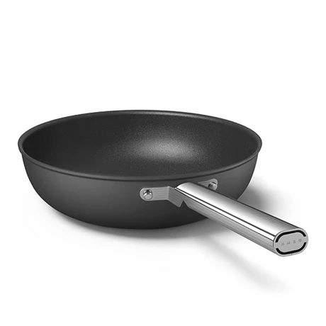 Smeg Wok Aluminium Antiadhésif 30 Cm Noir Mat 5 Smeg Wok Aluminium Antiadhésif 30 Cm Noir Mat – Image 3