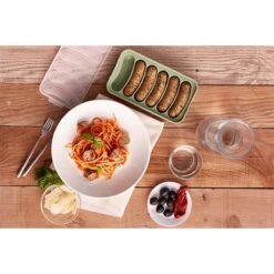 Lekue Moule Silicone 6 Saucisses Végétales Veggie Sausage Vert -Ustensiles De Cuisine Boutique 150008 2 1 Moule silicone 6 saucisses vegetales Veggie sausage vert Lekue