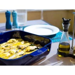 Peugeot Plat Four Carré Céramique Bleu 21 Cm -Ustensiles De Cuisine Boutique 201190 2 2 Plat four carre ceramique bleu 21 cm Peugeot