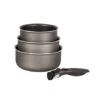 Set 3 Casseroles Anti-adhésives Effet Pierre Et Manche Amovible -Ustensiles De Cuisine Boutique 20216 0 3 Set 3 casseroles anti adhesives Effet Pierre et manche amovible Mathon