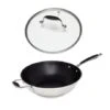 Lot Wok Inox Antiadhérent Et Couvercle Verre 30 Cm Excell'Inox -Ustensiles De Cuisine Boutique 209006 0 1 Lot wok inox antiadherent et couvercle verre 30 cm Excell Inox Mathon