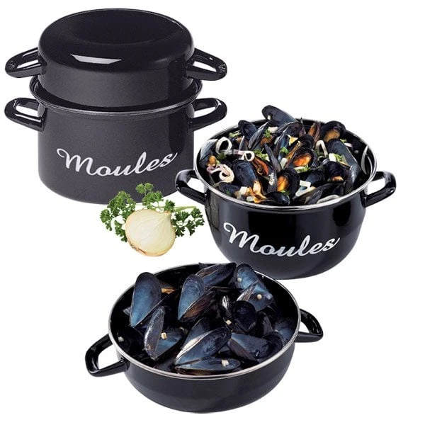 Lot De 2 Marmites à Moules Individuelles 18 Cm 3 Lot De 2 Marmites à Moules Individuelles 18 Cm