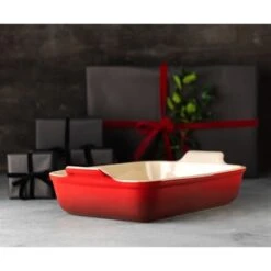 Le Creuset Plat Rectangulaire Céramique 19 Cm Cerise -Ustensiles De Cuisine Boutique 301013 2 1 Plat rectangulaire ceramique 19 cm Cerise Le Creuset