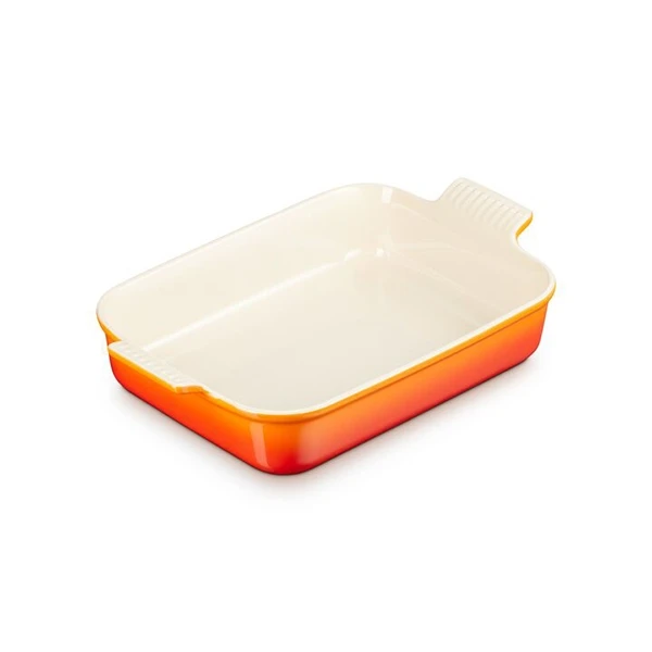Le Creuset Plat Rectangulaire En Céramique 32 Cm Volcanique 3 Le Creuset Plat Rectangulaire En Céramique 32 Cm Volcanique
