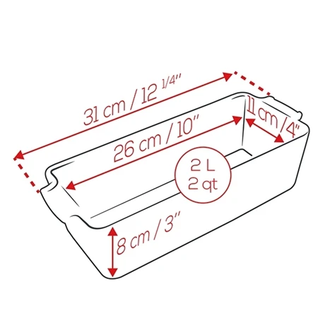 Peugeot Moule à Cake Céramique 31 Cm Ardoise 4 Peugeot Moule à Cake Céramique 31 Cm Ardoise – Image 2