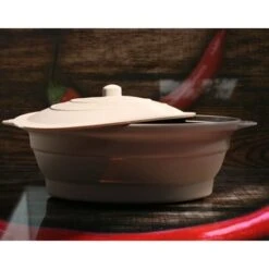 Papillote Rétractable Fond Vapeur En Silicone 30 Cm 1,5 L -Ustensiles De Cuisine Boutique 35145 4 5 Papillote retractable fond vapeur en silicone 30 cm 1 5 L Mathon