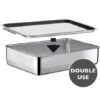 Plat à Four Inox Extra Profond Avec Couvercle Duplex -Ustensiles De Cuisine Boutique 371003 0 1 Plat a four Inox extra profond avec couvercle Duplex Inoxriv