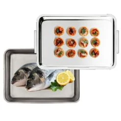 Plat à Four Inox Extra Profond Avec Couvercle Duplex 9 Plat à Four Inox Extra Profond Avec Couvercle Duplex -Ustensiles De Cuisine Boutique 371003 2 1 Plat a four Inox extra profond avec couvercle Duplex Inoxriv