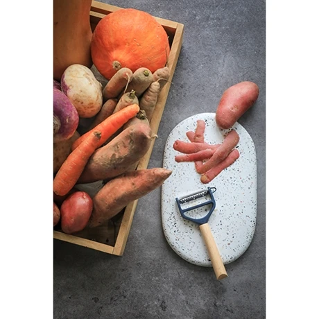 Opinel Eplucheur Rasoir T DUO Bois Bleu 6 Opinel Eplucheur Rasoir T DUO Bois Bleu – Image 4