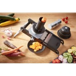 De Buyer Lot Mandoline Swing Plus Noir Et Accessoire Rondelle Gravity -Ustensiles De Cuisine Boutique 453992 1 3 Lot mandoline swing Plus noir et accessoire rondelle Gravity De Buyer