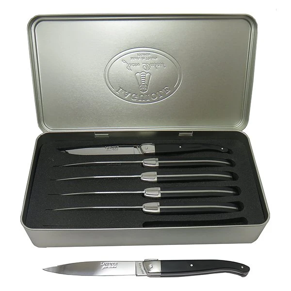 Coffret 6 Couteaux à Steak Laguiole STAND UP Noir 3 Coffret 6 Couteaux à Steak Laguiole STAND UP Noir