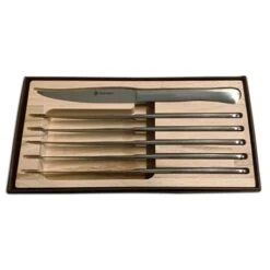 Set 6 Couteaux à Steak En Inox Maître D’hôtel -Ustensiles De Cuisine Boutique 475110 1 6 Set 6 couteaux a steak en inox Maitre d hotel Mathon