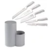 Lot Bloc Couteaux Universel Avec Porte-ustensiles Et Set De 5 Couteaux -Ustensiles De Cuisine Boutique 479021 0 1 Lot bloc couteaux universel avec porte ustensiles et set de 5 couteaux Mathon