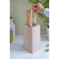 Opinel Bloc Pour 5 Couteaux En Hêtre 10 Opinel Bloc Pour 5 Couteaux En Hêtre -Ustensiles De Cuisine Boutique 480005 3 2 Bloc pour 5 couteaux en hetre Opinel