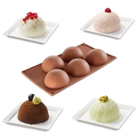 Silikomart La Plaque 5 Demi-sphères 3 Silikomart La Plaque 5 Demi-sphères