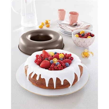 Moule à Savarin Ou Couronne Acier Revêtu Anti-adhérent 24 Cm 3 Moule à Savarin Ou Couronne Acier Revêtu Anti-adhérent 24 Cm