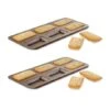 Lot De 2 Plaques 6 Financiers Acier Revêtu 2 Lot De 2 Plaques 6 Financiers Acier Revêtu -Ustensiles De Cuisine Boutique 549003 0 2 Lot de 2 plaques 6 financiers acier revetu Gobel
