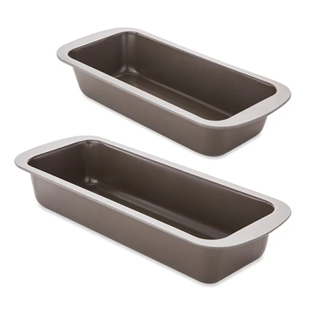 Lot 2 Moules à Cake 25 Et 30 Cm Acier Revêtement Antiadhérent 4 Lot 2 Moules à Cake 25 Et 30 Cm Acier Revêtement Antiadhérent – Image 2