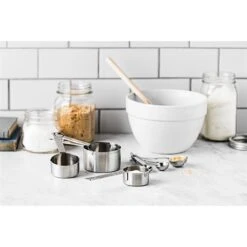 De Buyer 4 Pots Mesureurs En Inox -Ustensiles De Cuisine Boutique 570135 1 3 4 pots mesureurs en inox De Buyer