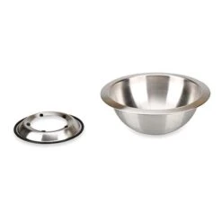 Cul De Poule Avec Support En Inox 23 Cm -Ustensiles De Cuisine Boutique 573012 2 2 Cul de poule avec support en inox 23 cm Mathon