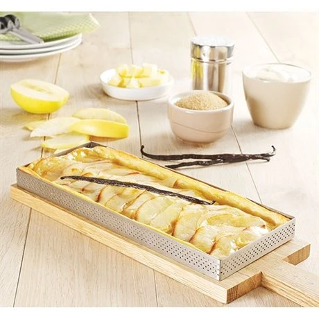 De Buyer Cadre à Tarte Perforé Rectangle 28 X 11 Cm 3 De Buyer Cadre à Tarte Perforé Rectangle 28 X 11 Cm