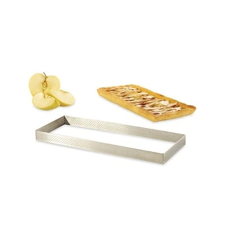 De Buyer Cadre à Tarte Perforé Rectangle 28 X 11 Cm 5 De Buyer Cadre à Tarte Perforé Rectangle 28 X 11 Cm – Image 3