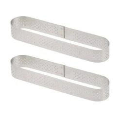 De Buyer Lot De Deux Cercles Perforé Oblong Individuel