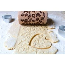 Patisse Mini Rouleau En Bois De Décoration Noël -Ustensiles De Cuisine Boutique 580010 2 5 Mini rouleau en bois de decoration Noel Patisse