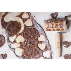 Patisse Mini Rouleau En Bois De Décoration Noël -Ustensiles De Cuisine Boutique 580010 3 5 Mini rouleau en bois de decoration Noel Patisse