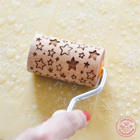 3 Mini Rouleaux Empreintes En Bois Interchangeables 6 3 Mini Rouleaux Empreintes En Bois Interchangeables – Image 4