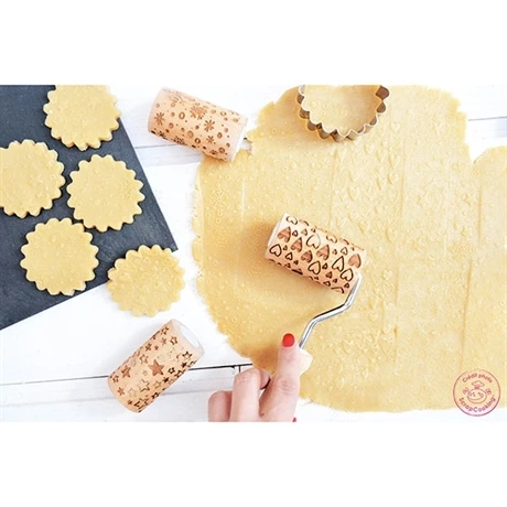 3 Mini Rouleaux Empreintes En Bois Interchangeables 7 3 Mini Rouleaux Empreintes En Bois Interchangeables – Image 5