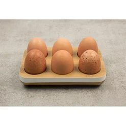 Plateau à Oeufs En Bambou Blanc -Ustensiles De Cuisine Boutique 601054 1 2 Plateau a oeufs en bambou blanc Pebbly