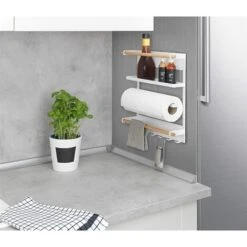 Étagère De Cuisine Magnétique Blanche -Ustensiles De Cuisine Boutique 603140 4 3 Etagere de cuisine magnetique blanche Wenko by Maximex