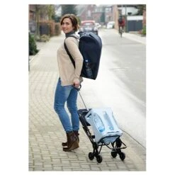 Chariot De Courses Avec Siège Bleu 11 Chariot De Courses Avec Siège Bleu -Ustensiles De Cuisine Boutique 604011 4 4 Chariot de courses avec siege bleu Wenko by Maximex