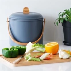 Seau à Compost D’intérieur Ardoise 7 L -Ustensiles De Cuisine Boutique 606079 1 1 Seau a compost d interieur ardoise 7 L Pebbly