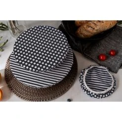 3 Couvre-bols En Coton -Ustensiles De Cuisine Boutique 606086 2 1 3 couvre bols en coton Nuts Innovation