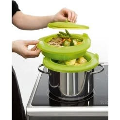 Lekue Cuit Vapeur 2 étages -Ustensiles De Cuisine Boutique 61324 2 0 Cuit vapeur 2 etages Lekue