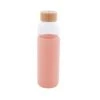 Bouteille En Verre Avec Manchon En Silicone Rose 580 Ml -Ustensiles De Cuisine Boutique 620033 0 1 Bouteille en verre avec manchon en silicone rose 580 ml Point Virgule