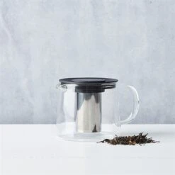 Théière En Verre Avec Filtre Inox 1 L Noir 7 Théière En Verre Avec Filtre Inox 1 L Noir -Ustensiles De Cuisine Boutique 620052 2 1 Theiere en verre avec filtre inox 1 L noir Point Virgule