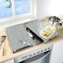 Set 2 Couvre-plaques Protection Motifs Granit -Ustensiles De Cuisine Boutique 62342 4 5 Set 2 couvre plaques protection motifs Granit Wenko by Maximex