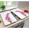 Set 2 Couvre-plaques Protection Motifs Orchidée -Ustensiles De Cuisine Boutique 62346 0 1 Set 2 couvre plaques protection motifs Orchidee Wenko by Maximex