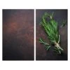 2 Couvres-plaques Protection Motif Romarin -Ustensiles De Cuisine Boutique 628014 0 2 2 couvres plaques protection motif romarin Wenko by Maximex