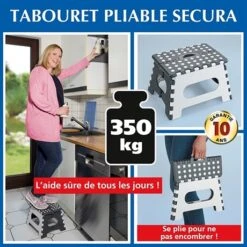 Marche Pied Pliable -Ustensiles De Cuisine Boutique 653178 2 1 Marche pied pliable Wenko by Maximex