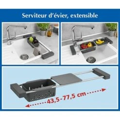 Serviteur D'évier Multifonction Cami -Ustensiles De Cuisine Boutique 653453 4 3 Serviteur d evier multifonction Cami Wenko by Maximex