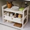 Rangement Sous évier Extensible 1 Rangement Sous évier Extensible -Ustensiles De Cuisine Boutique 653463 0 4 Rangement sous evier extensible