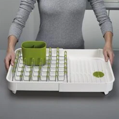 Joseph Joseph Egouttoir Extensible Avec Bonde -Ustensiles De Cuisine Boutique 654022 2 1 Egouttoir extensible avec bonde Joseph Joseph